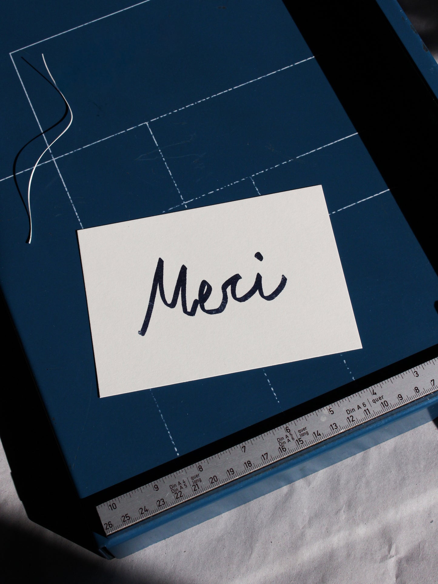 Postcard 'Merci' (risography)