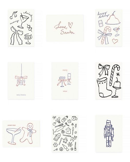 Postcard set (90× postcards) Christmas cards