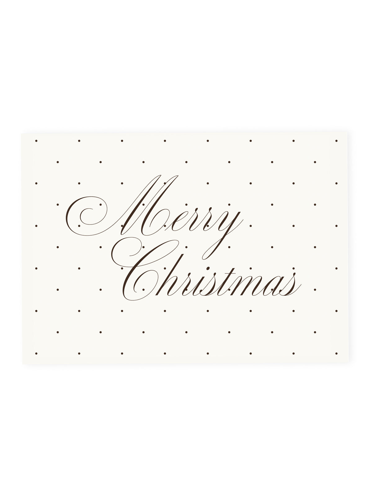 'Merry Christmas' Postcard Polka Dots (Risograph)