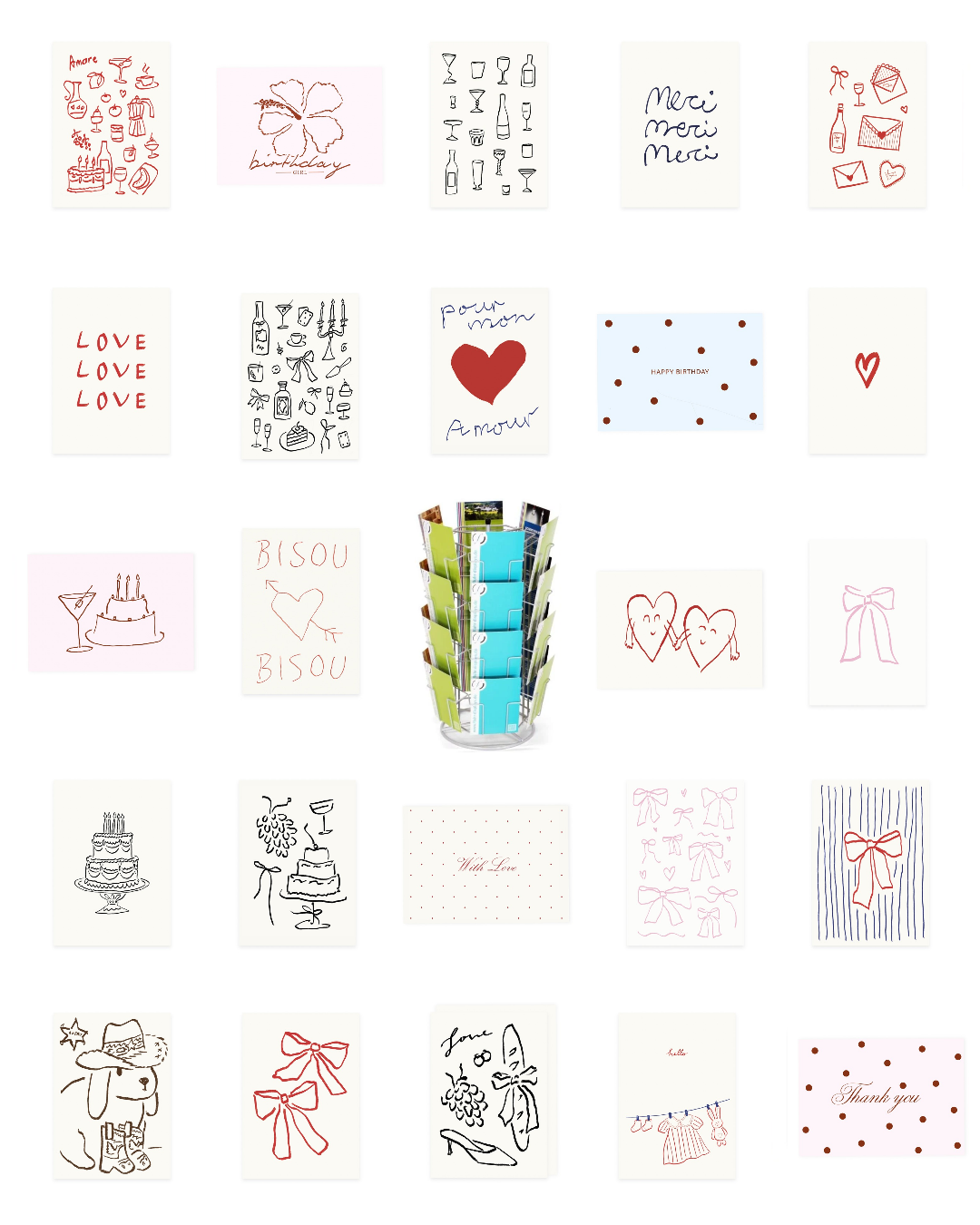 Postcard Bestseller Pack with 24 Designs