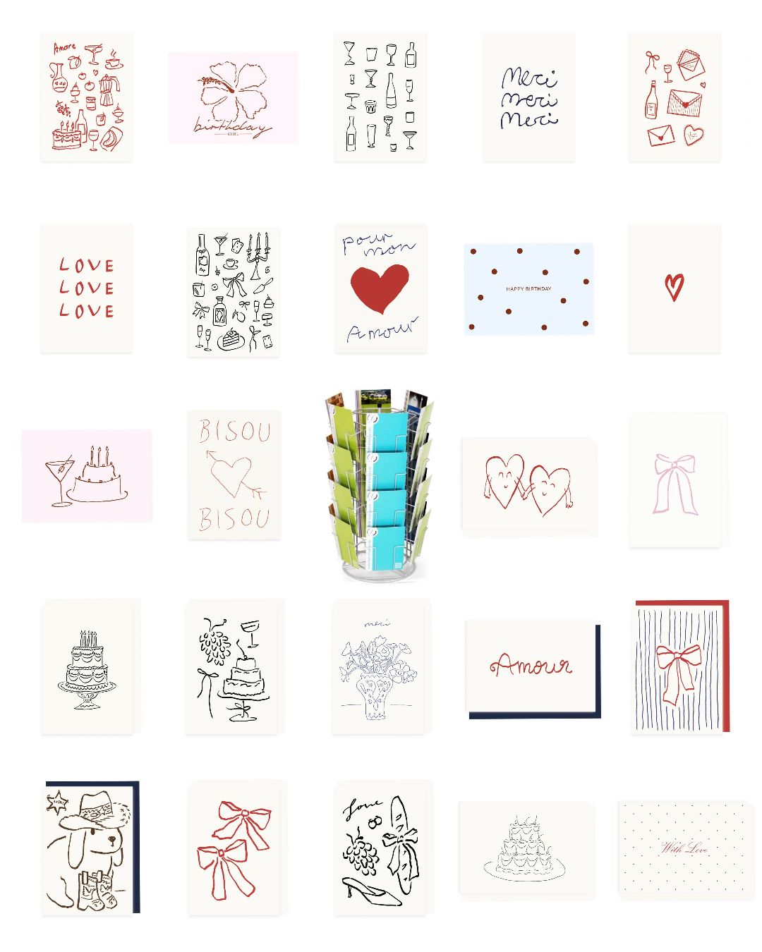 Postcards & Greeting Cards Bestseller Pack with 24 Designs
(12 Postcard Designs & 12 Greeting Card Designs)