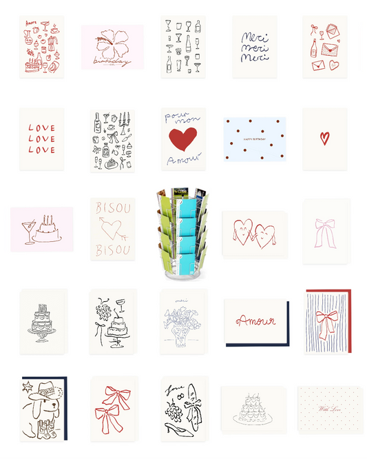 Postcards & Greeting Cards Bestseller Pack with 24 Designs
(12 Postcard Designs & 12 Greeting Card Designs)